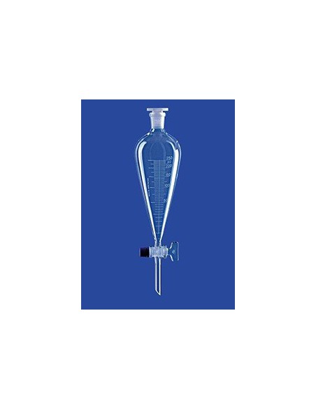 Rozdzielacz Squibba szkło borokrzem 50 ml kurek szklany