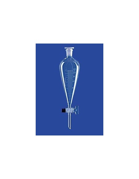 Rozdzielacz Squibba szkło borokrzem 250 ml kurek szklany