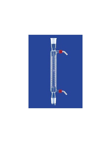Schlangenkühler mit Kern und Hülse Wasseranschluß GL 14 Glas