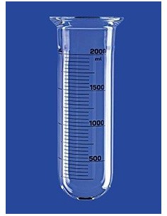 Reaction vessels 5 L cylindrical flat glass DN150