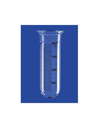 Reaktionsgefäß 20 L zylindrisch rund Glas Flansch DN150