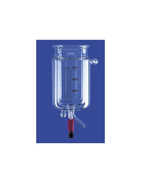 Reactions vessels 1 L cylindrical thermostatic jacket with