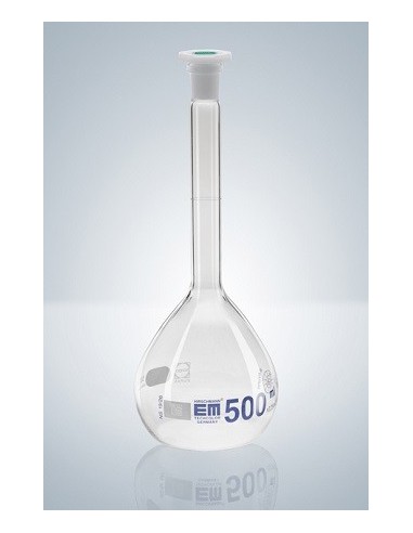 Messkolben 20 ml Duran Klasse A KB Stopfen PE NS 12/21 Teilung