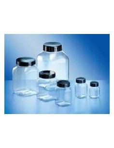 Weithalsbehälter PETG 1000 ml klar ohne Verschluss VE 96 Stck.