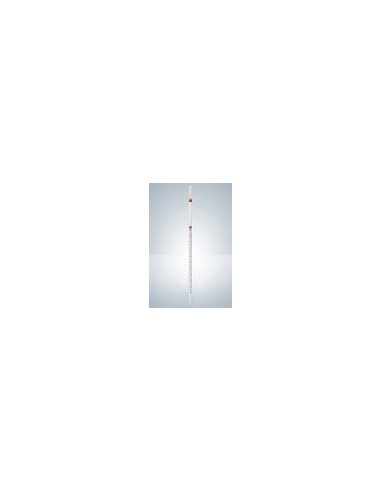 Graduated pipette B 0,5:0,01 ml AR-glass zero on top amber