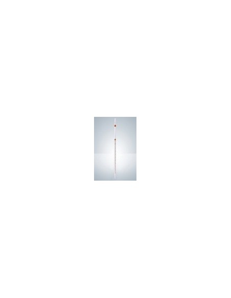 Graduated pipette B 0,5:0,01 ml AR-glass zero on top amber