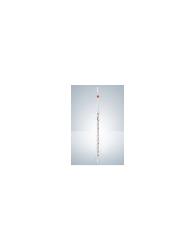 Graduated pipette B 5:0,05 ml AR-glass zero on top amber