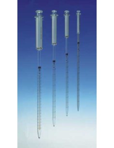 Graduated pipette with piston 1:0,01 ml AR-glass total delivery