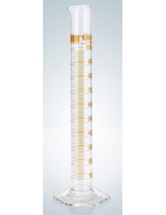 Measuring cylinder 250 ml Duran class A CC ring graduation