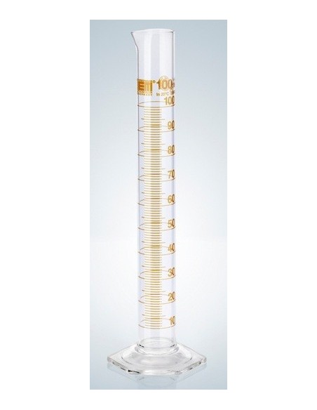 Measuring cylinder 250 ml Duran class A CC ring graduation