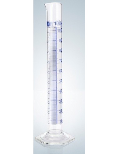 Cylinder miarowy klasy A 50 ml paski Schellbacha Certyfikat