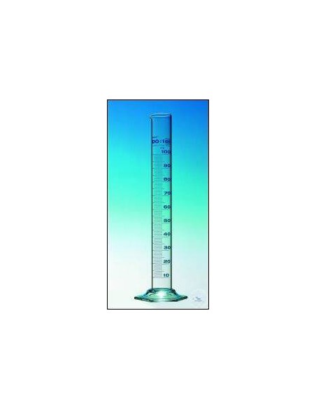 Messzylinder 100 ml Duran Klasse B Strichteilung blau graduiert