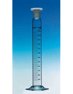 Mixing cylinder 1000 ml Duran class A CC ring blue graduation