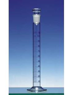 Mixing cylinder 2000 ml Duran class A CC glass stopper ring