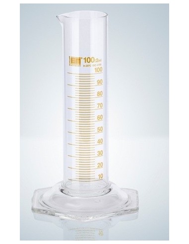Messzylinder 500 ml Duran Klasse B niedere Form braun graduiert