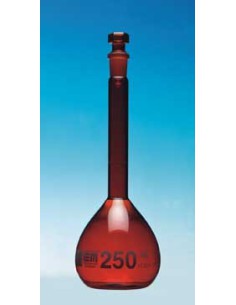 Messkolben 20 ml Duran braun Klasse A KB Glasstopfen NS10/19 VE