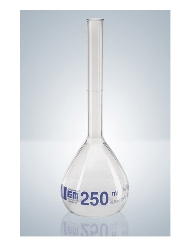 Messkolben 25 ml Duran Klasse A KB Bördelrand Teilung blau VE 2