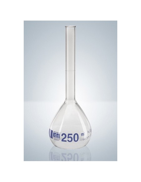 Volumetric flask 50 ml Duran class A CC beaded rim graduation