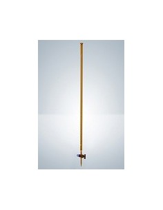 Burette 10:0,02 ml Duran class B amber straight glass stopcock