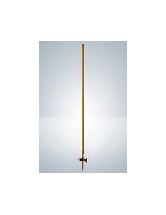 Burette 50:0,1 ml Duran class B amber straight glass stopcock