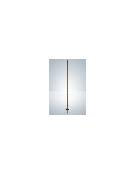 Burette 10:0,02 ml Duran class AS amber straight glass stopcock