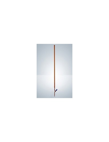 Bürette 10:0,02 ml Duran AS amber straight glass stopcock PTFE