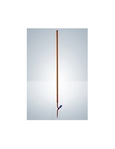Bürette 25:0,05 ml Duran AS amber straight glass stopcock PTFE