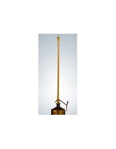 Autom. burette Pellet 25:0,05 ml amber lateral stopcock PTFE