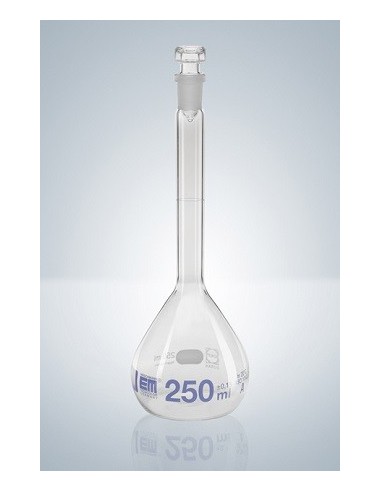 Kolba miarowa 20 ml Duran klasa A Cert. korek szklany podziałka