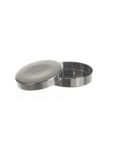 Petri dish with lid 18/10 Stainless steel 120x20 mm