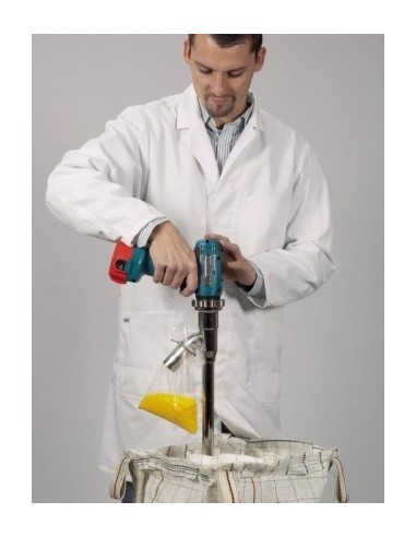 PowderProof for powders up to 2 mm length 30 cm lance horizontal