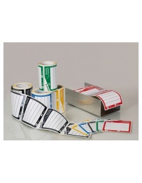 Close-it control seal 150x150 black pack 250 pcs.