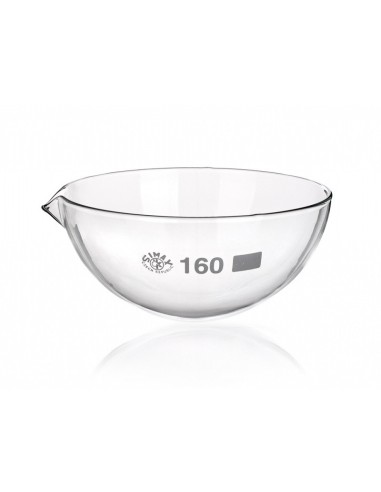 Abdampfschale 250 ml Borosilikatglas 3.3 Ausguss runder Boden