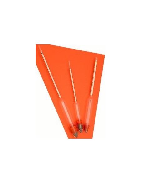 Hydrometer acc to Baumé without Thermometer range 10…20°:1° Bè