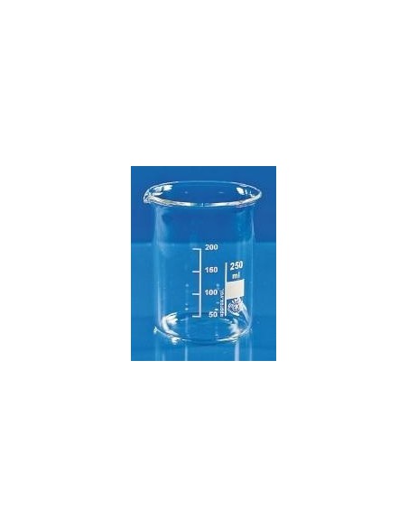 Beaker 800 ml borosilicate glass 3.3 low form graduation spout