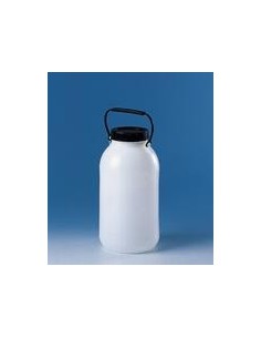 Lagerflasche PE-HD 5 l mit Schraubkappe und Tragegriff