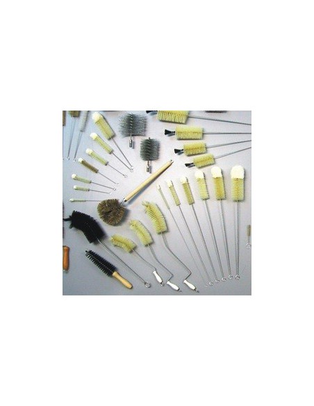 Tube brush natural bristles total / bristle length 1000/150 mm