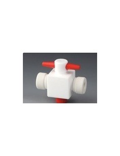2 Way Stopcock PTFE for tubes outer Ø 10 mm
