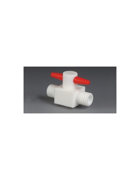 GL 2 -Way Stopcock PTFE GL14 Bore shape stopcock 4 mm straight