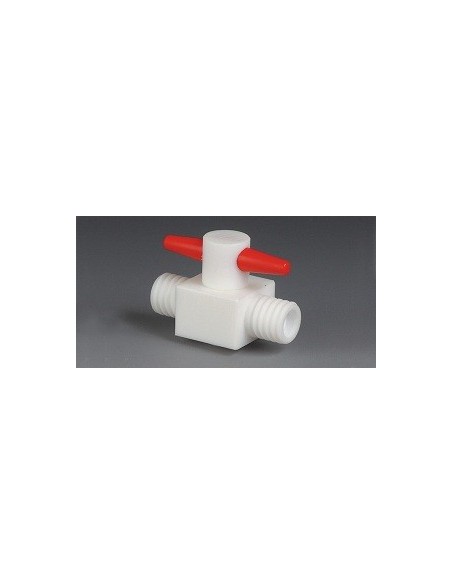 GL 2 -Way Stopcock PTFE GL18 Bore shape stopcock 6 mm straight