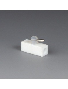 Mini-2 Wege-Hahn PTFE UNF 1/4" 28 G für Ø 0,8x1,6 mm