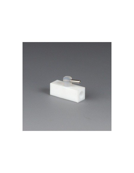 Miniature 2-Way Stopcock PTFE UNF 1/4" 28 G for Ø 0,8x1,6 mm