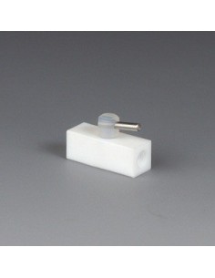 Mini-2 Wege-Hahn PTFE UNF 1/4" 28 G für Ø 1,6x3,2 mm