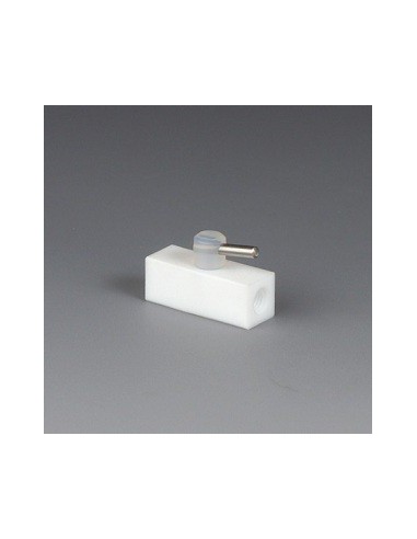 Miniature 2-Way Stopcock PTFE UNF 1/4" 28 G for Ø 1,6x3,2 mm