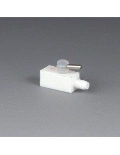 Miniature 2-Way Stopcock PTFE UNF 1/4" 28 G for Ø 1,6x3,2 mm