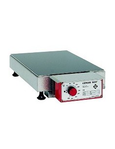 Heizplatte aus CERAN® Tischgerät mit angebautem Regler 50-500°C