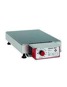 Heizplatte aus CERAN® Tischgerät mit angebautem Regler 50-500°C