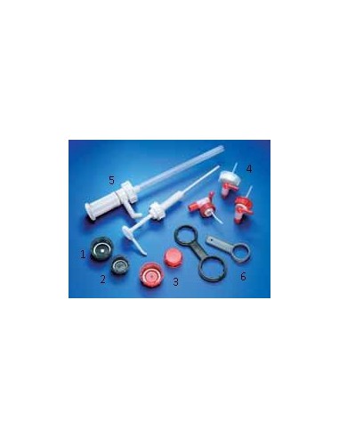 Screw closure PE-HD with stop cock for jerrycan 2/2,5/3/6/8 L
