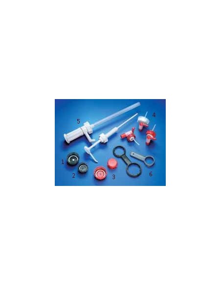 Screw closure PE-HD with stop cock for jerrycan 2/2,5/3/6/8 L