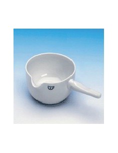 Skillet with porcelain handle 220 ml glased Ø 100 mm height 56